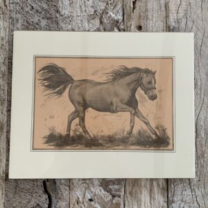 Grafika „koń w galopie” 28×35 cm